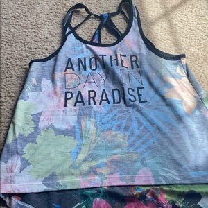 Another day in paradise tank top women’s medium